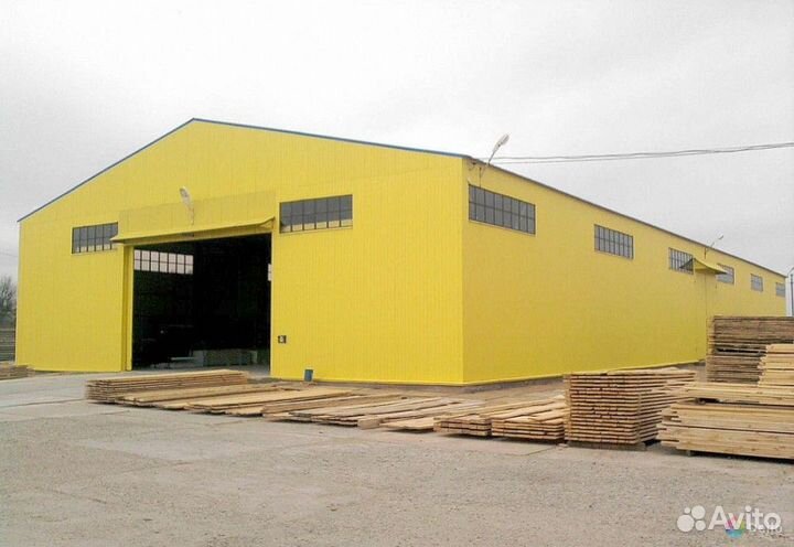 Быстровозводимые ангары склады из сэндвич панелей