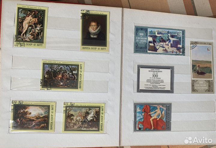 Марки СССР искусство в альбоме 120шт