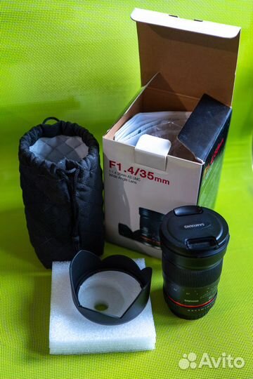 Объектив Samyang MF 35mm f/1.4 ED AS UMC Canon EF