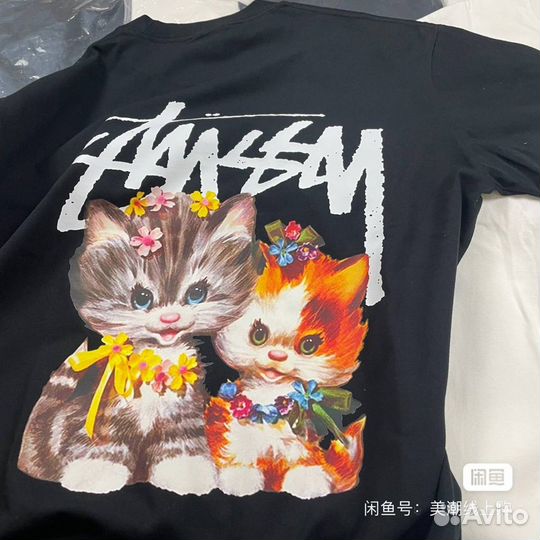 Футболка Stussy kittens