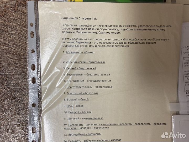 Русский язык егэ