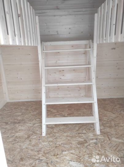 Деревянный игровой домик для детей