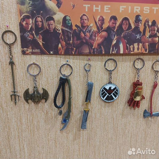 Коллекция брелков Marvel мстителей