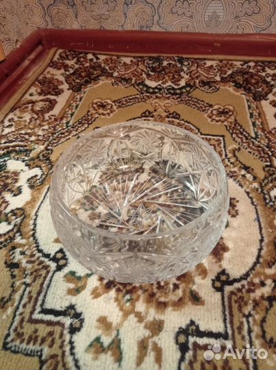 Салатник хрустальный
