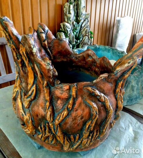 Вазон из бетона