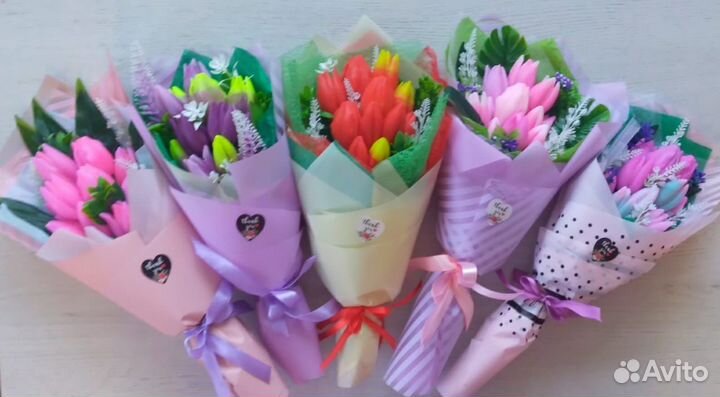 Цветы из мыла