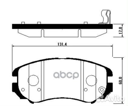 Колодки торм. hyundai sonata 01-09,tucson