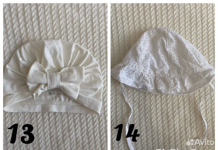 Шапки в наличии 12шт. разные зима/деми/лето