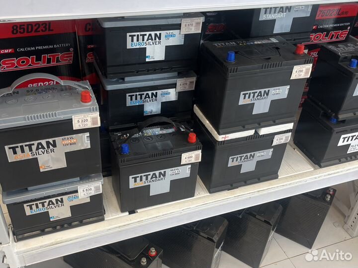 Аккумулятор Titan 62Ah 550а П/П Азия