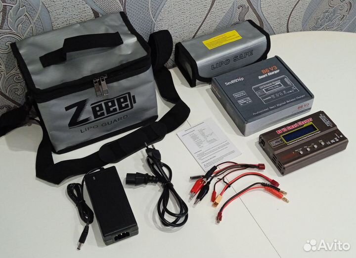 Зарядное imax b6 v3 + огнеупорные сумки