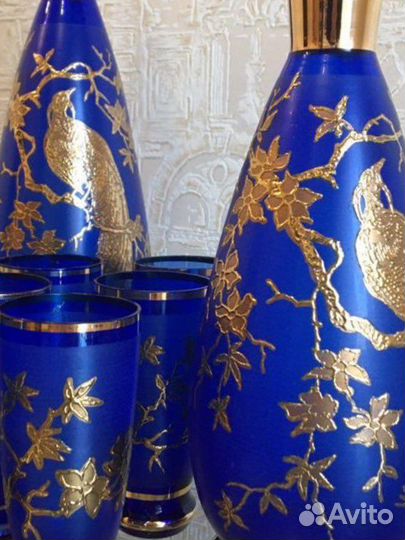 Набор богемское стекло СССР