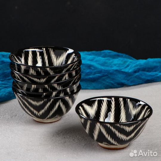 Набор чайный Риштанская керамика 'Атлас', 9 предме