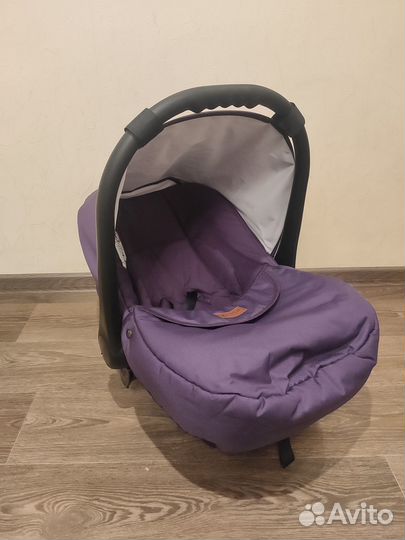 Коляска verdi optima 3 в 1 фиолетового цвета