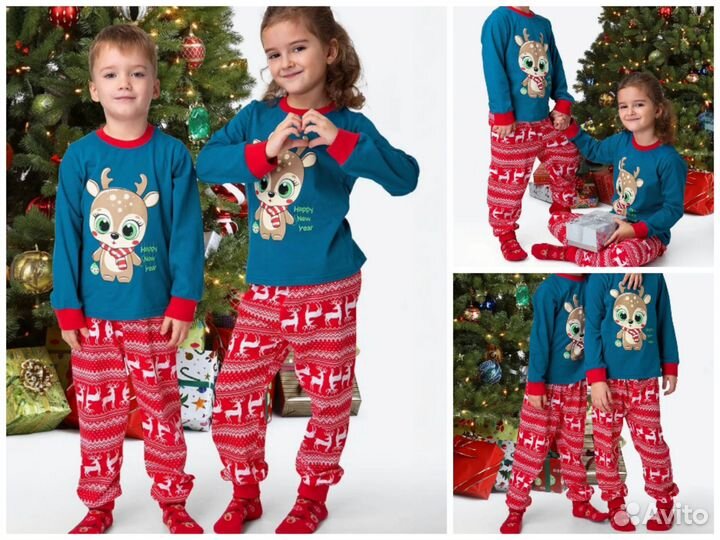 Пижама детская новогодняя 104