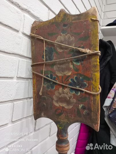 Прялка старинная с росписью