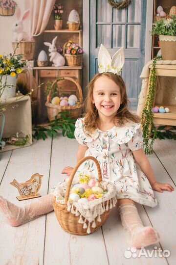 Детская фотосессия/ Пасха с кроликом