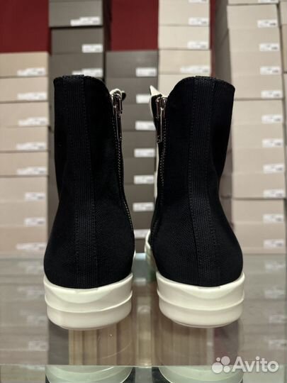 Rick Owens Ramones High Canvas NEW