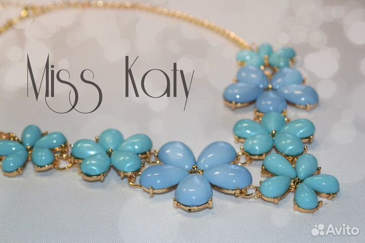 Колье украшения бусы цветы камни ожерелье чокер