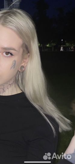 Волосы для наращивания блонд 37см 75гр