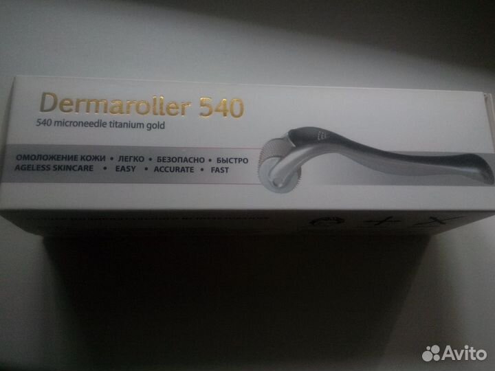 Дермароллер массажный для упругой кожи лица новый