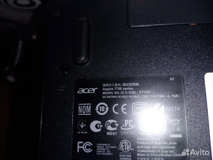 Ноутбук acer aspire