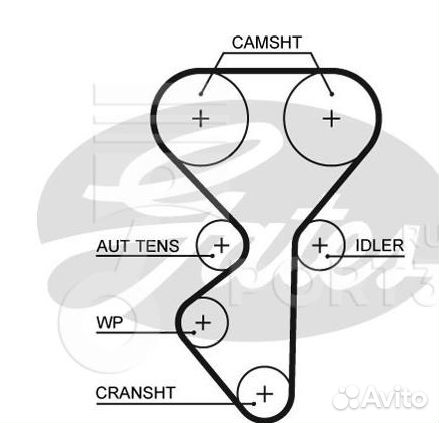 Б/У Б/У Натяжитель цепи грм K015631XS LADA