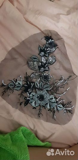 Аппликация на одежду кружево