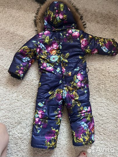 Зимний комбинезон для девочки 92+6