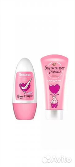 Подарочные наборы Dove, Rexona, Бархатные ручки