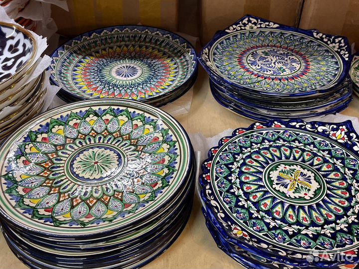 Пиала, коса, тарелки узбекские