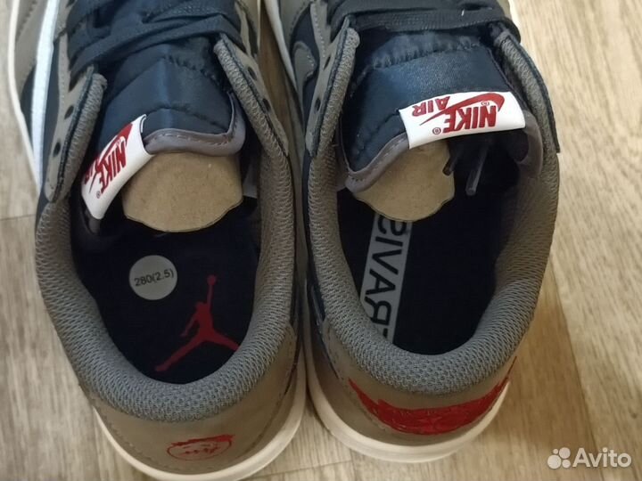 Кроссовки nike air jordan 1 low travis scott