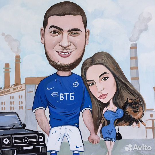 Шарж по фото на заказ