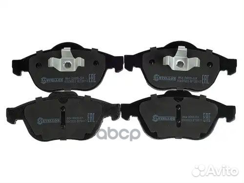 854 000B-SX колодки дисковые п. с антискр. пл