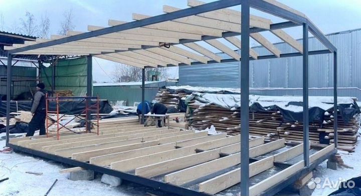 Модульный дом бытовка лофт