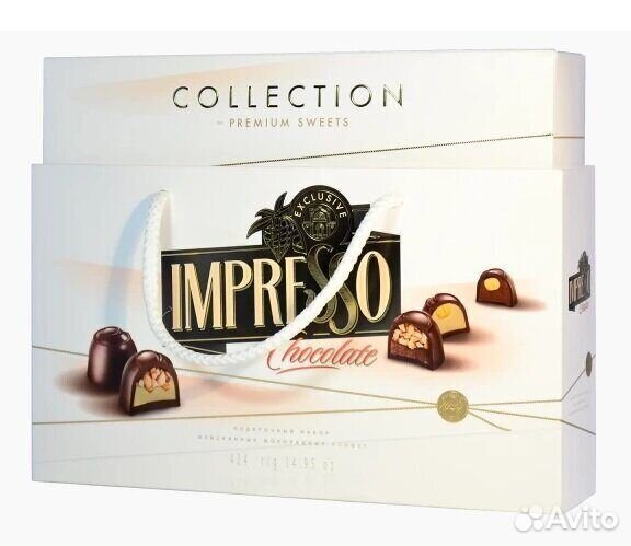 Шоколадные конфеты Impresso Premium Белый 424 г