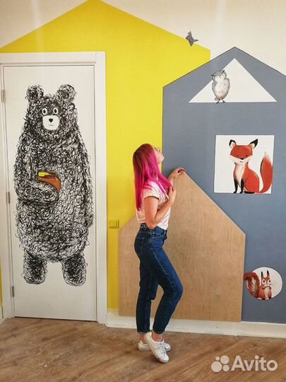 Роспись стен в квартире, детской, доме