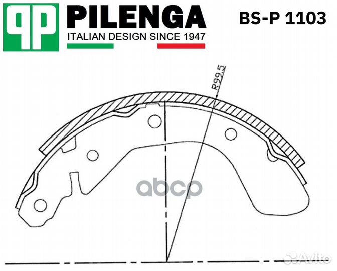 Колодки торм.бар.chevrolet aveo 1.2-1.5 05- BS