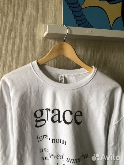 Свитшот Jerzees белый Grace