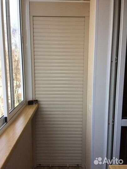 Шкаф с рольставнями на балкон любые размеры