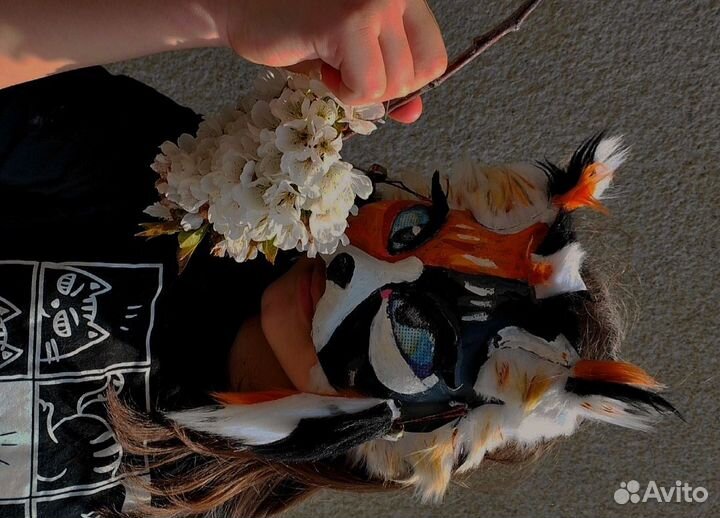 Маска для квадробики кошка