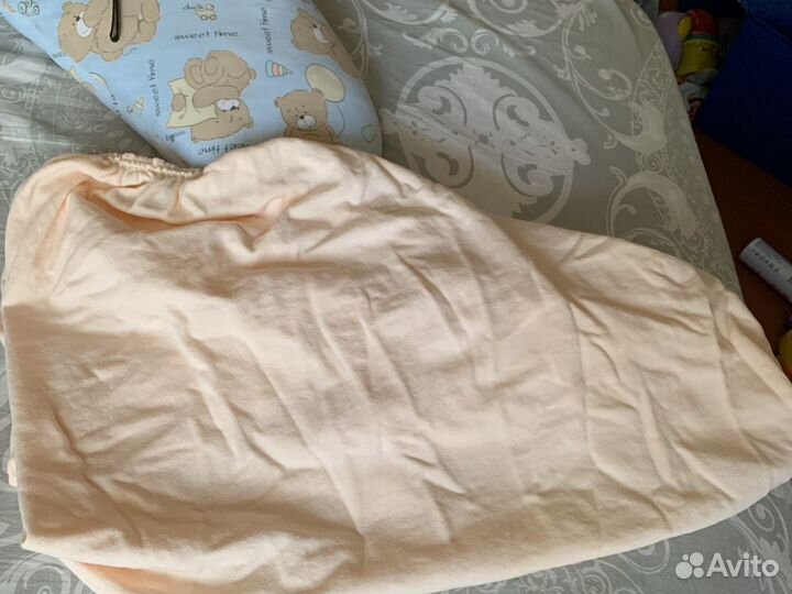 Простынь на резинке 120 60
