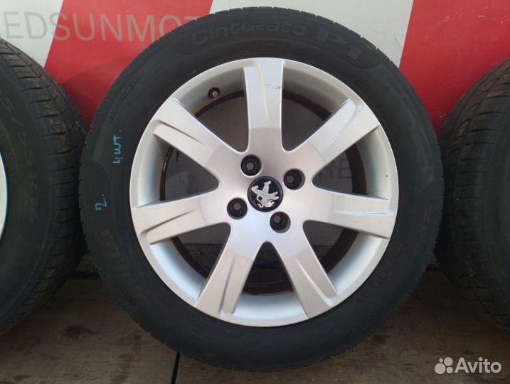 Колеса R16 205 55 Peugeot Pirelli 4x108 литые 32ET