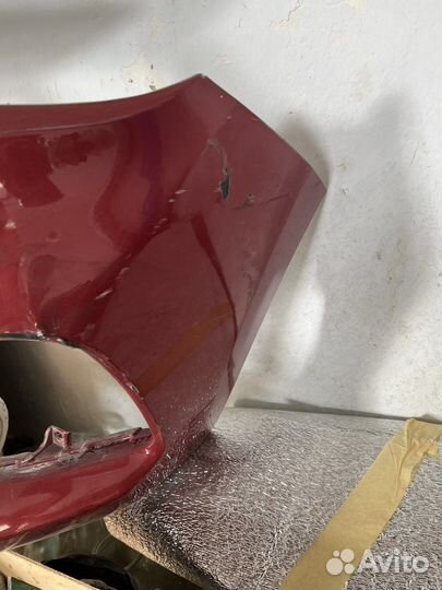 Бампер hyundai solaris 2018 г. Красный