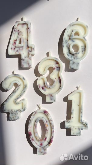 Свечи цифры для торта из соевого воска