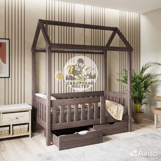 Кровать домик из сосны