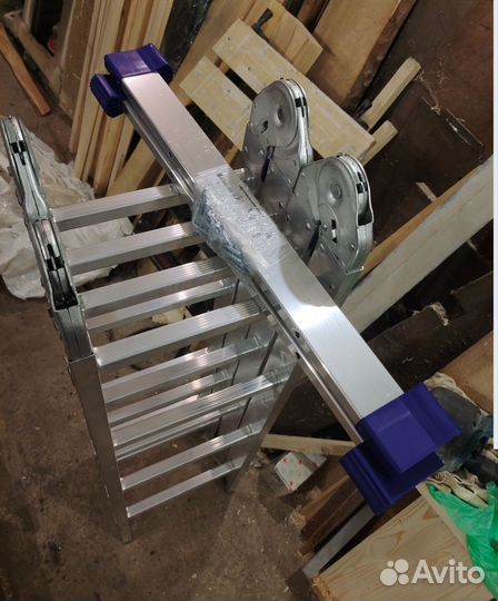 Лестница алюминиевая трансформер 4*4