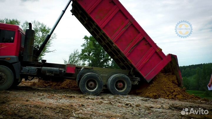 Открытый грунт для выравнивания участка от 100 м3