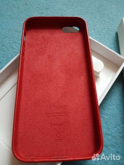 Оригинал Кожаный Чехол Leather Case на iPhone SE