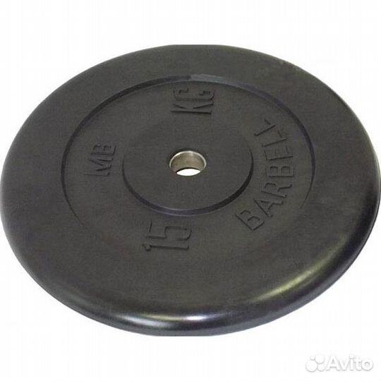 Диск обрезиненный черный MB Barbell D31мм