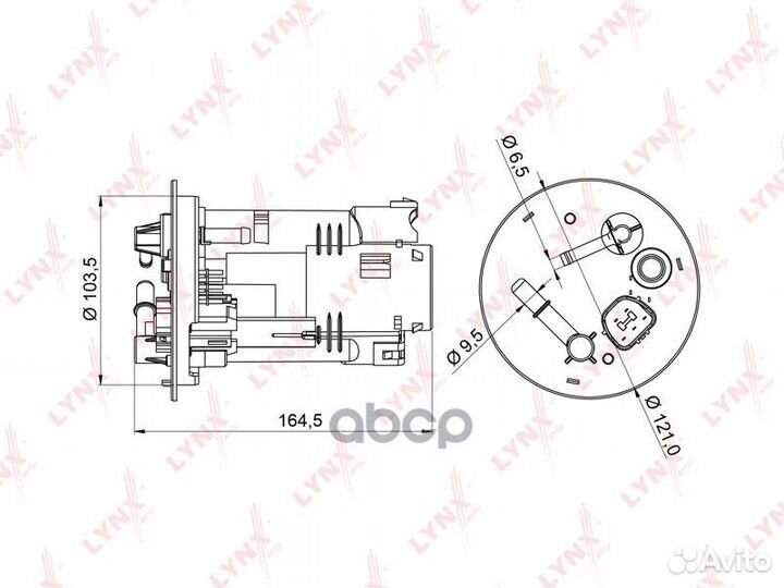Фильтр топливный MMC lancer / cedia 1.3 / 1.5